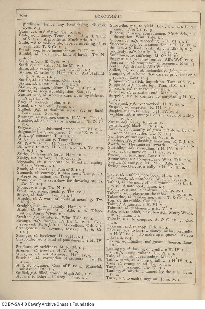 18 x 12 cm; 2 s.p. + VIII p. + 1075 p. + 7 s.p., l. 1 handwritten note in Gothic writing in black ink on verso, p. [I] half-t